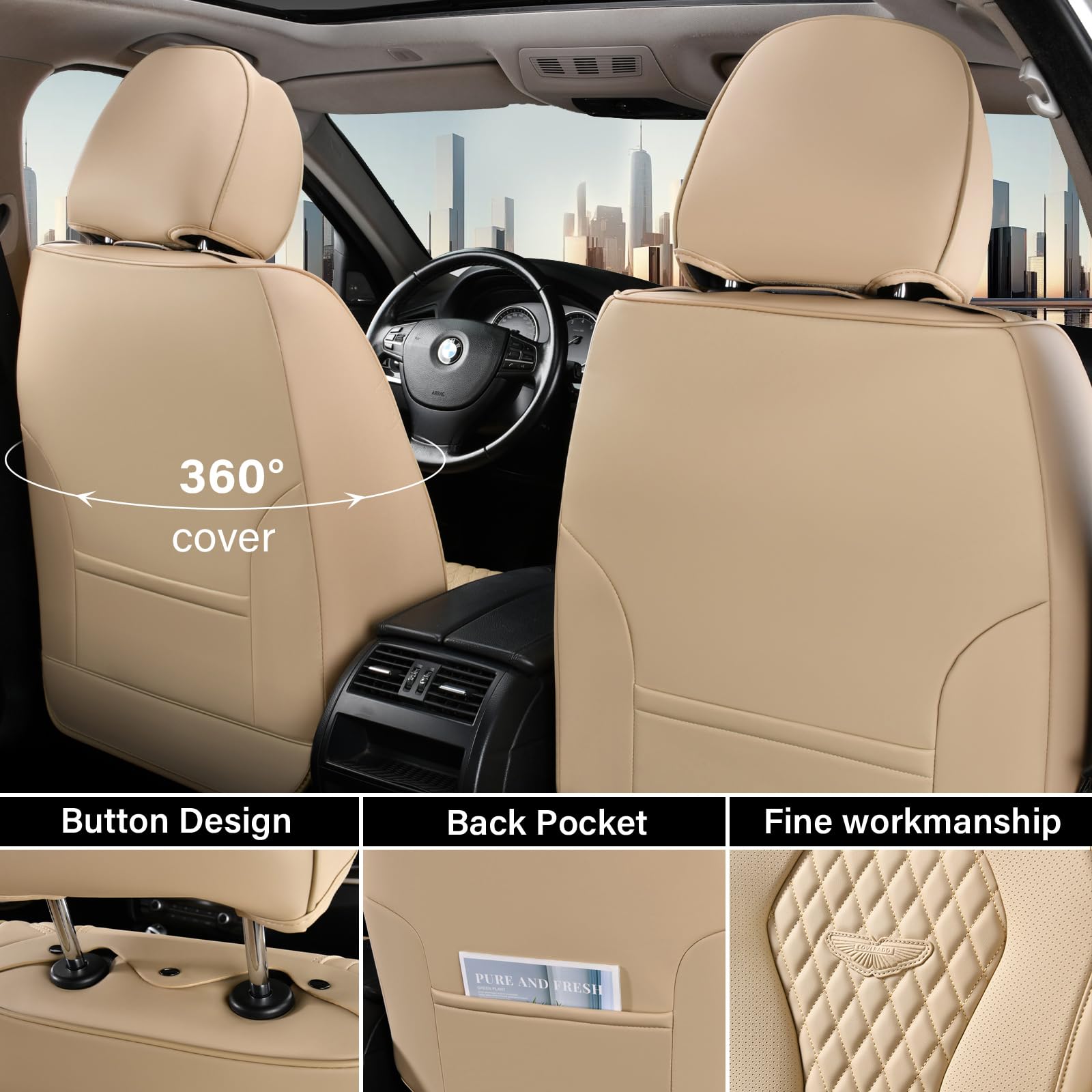 Coverado Universal Leather Seat Covers