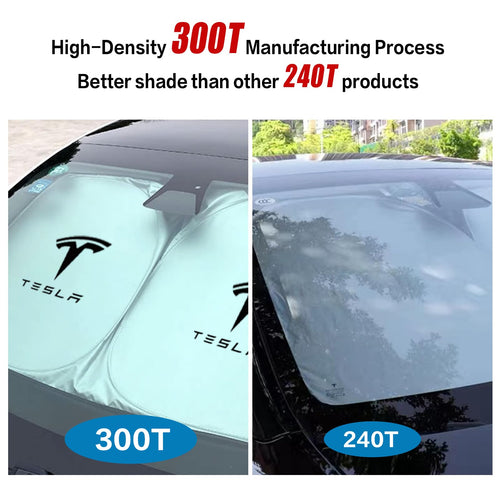 300T Tesla Model 3 & Model Y Front Window Sunshade