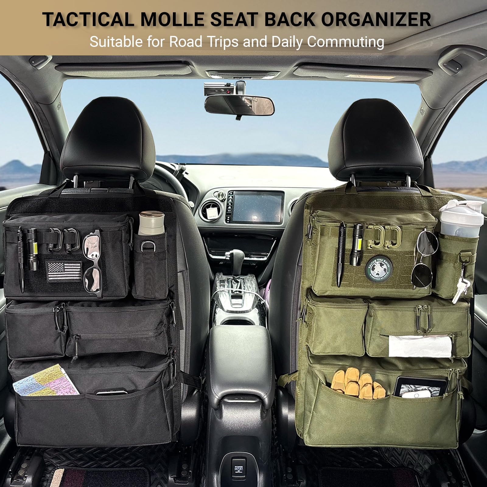 Vanlutone Tactical Seat Back Organizer