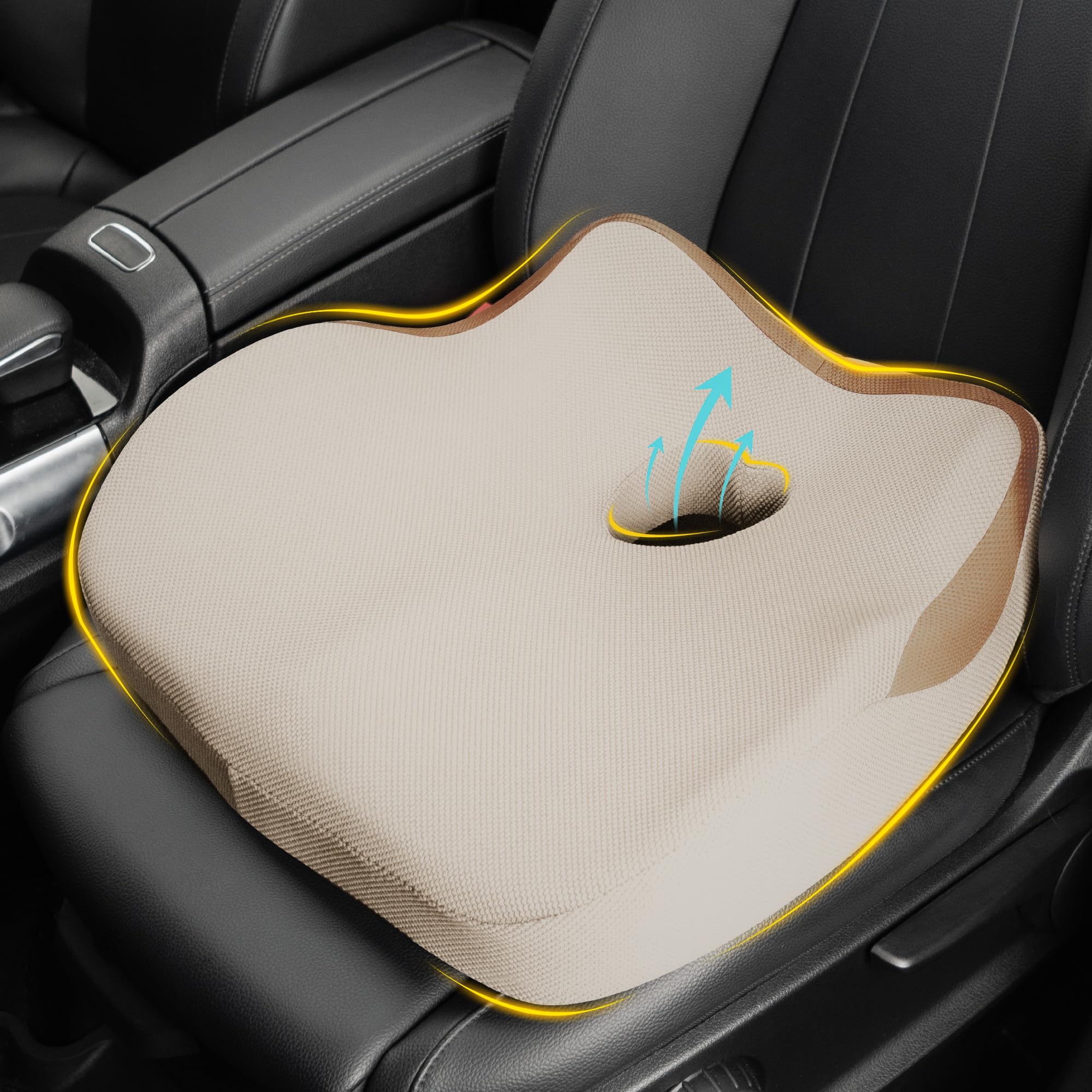 Allaboutsla Memory Foam Car Seat Cushion